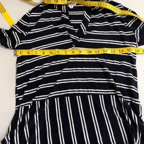Splendid Navy Blue XS French Stripe Banded Hem Top - Picture 9 of 13